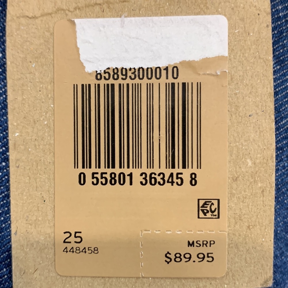 NWT LEVI’S 711 white jeans with studs 8.2 - Picture 7 of 7
